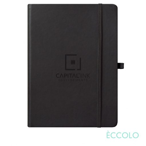 Eccolo® Cool Journal - (L) 7"x9¾" Black-1