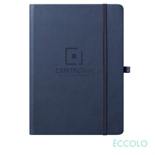 Eccolo® Cool Journal - (L) 7"x9¾" Navy Blue-1