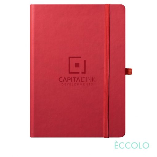 Eccolo® Cool Journal - (L) 7"x9¾" Red