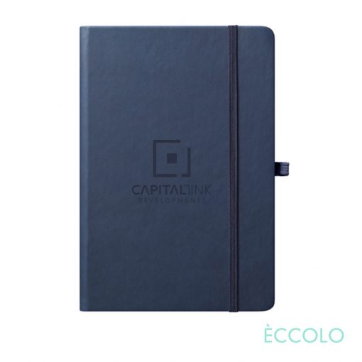 Eccolo® Cool Journal - (M) 5¾"x8¼" Navy Blue-1
