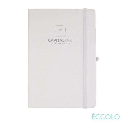 Eccolo® Cool Journal - (M) 5¾"x8¼" White