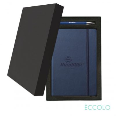 Eccolo® Cool Journal/Atlas Pen/Stylus Pen Gift Set - (M) Navy Blue