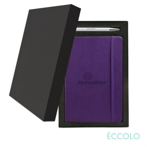 Eccolo® Cool Journal/Atlas Pen/Stylus Pen Gift Set - (M) Purple-1