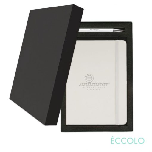 Eccolo® Cool Journal/Atlas Pen/Stylus Pen Gift Set - (M) White