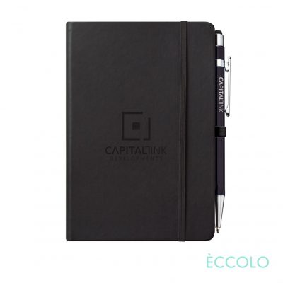 Eccolo® Cool Journal/Atlas Pen/Stylus Pen - (M) Black