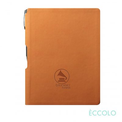 Eccolo® Groove Journal/Clicker Pen - (M) Orange-1