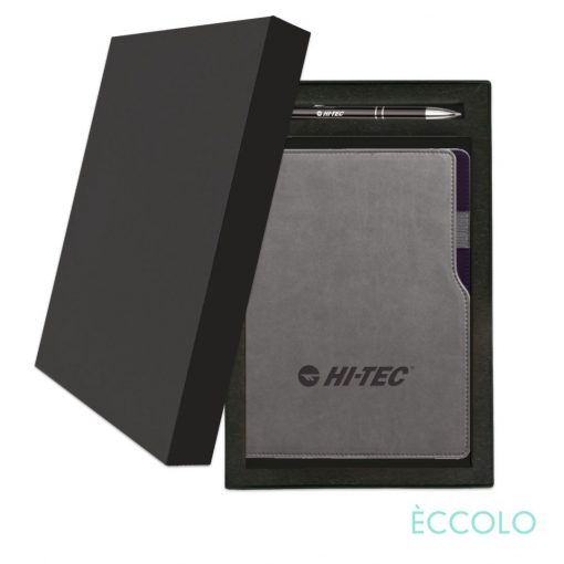 Eccolo® Mambo Journal/Clicker Pen Gift Set - (M) Black