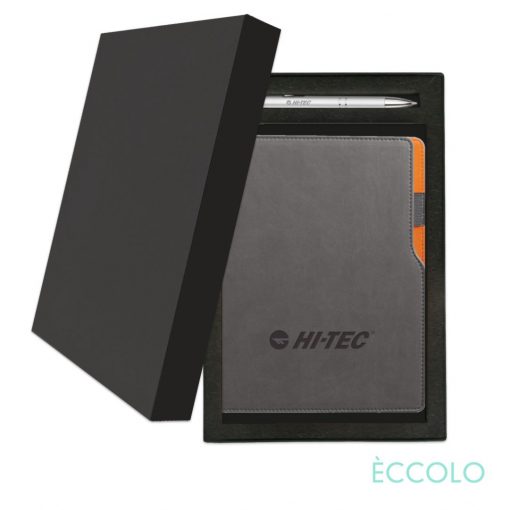 Eccolo® Mambo Journal/Clicker Pen Gift Set - (M) Orange-1