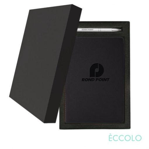 Eccolo® New Wave Journal/Clicker Pen Gift Set - (M) Orange-1