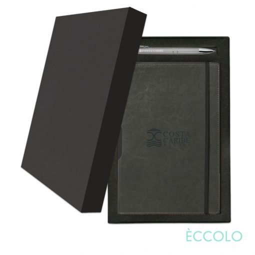 Eccolo® Rhythm Journal/Clicker Pen Gift Set - (M) Gray