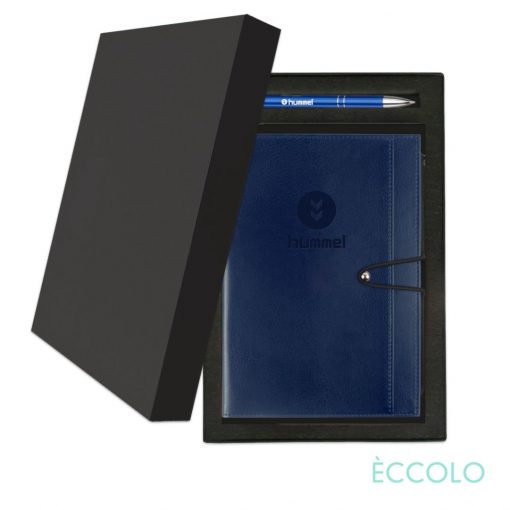 Eccolo® Slide Journal/Clicker Pen Gift Set - (M) Blue