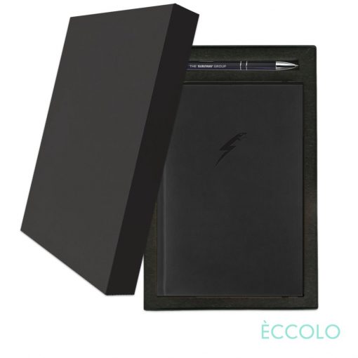 Eccolo® Symphony Journal/Clicker Pen Gift Set - (M) Black