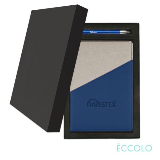 Eccolo® Tango Journal/Clicker Pen Gift Set - (M) Blue