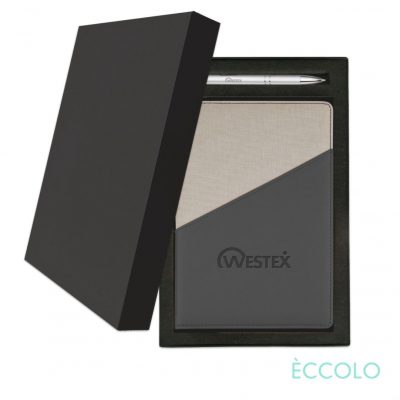 Eccolo® Tango Journal/Clicker Pen Gift Set - (M) Charcoal