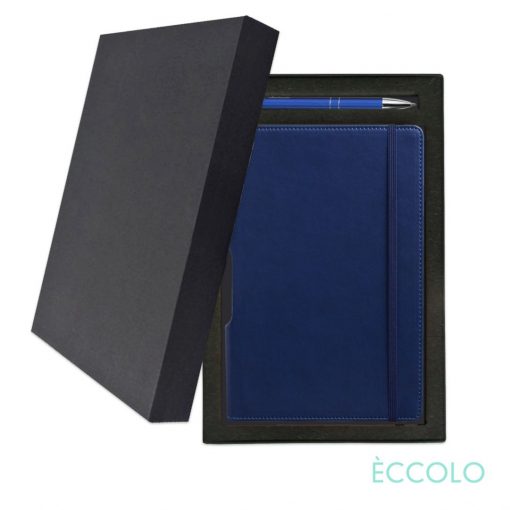 Eccolo® Tempo Journal/Clicker Pen Gift Set - (M) Navy Blue-2
