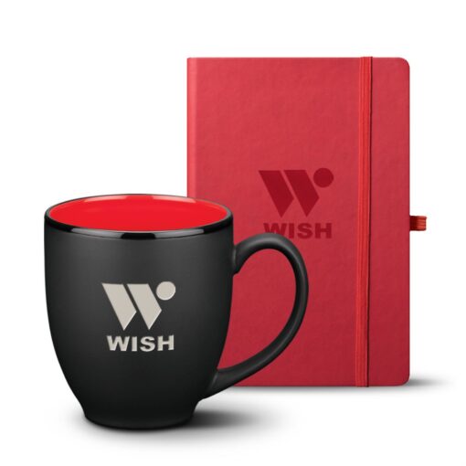 Eccolo® Cool Journal/Dereham Mug Set - Red