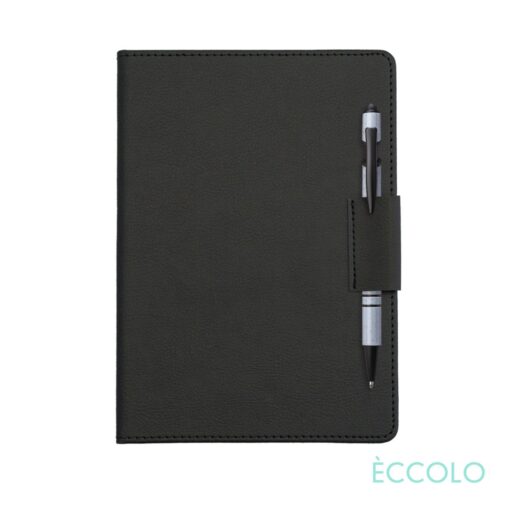Eccolo® Carlton Journal/Austen Pen/Stylus - (M) Black-2