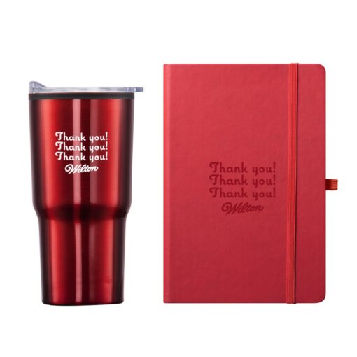 Eccolo® Cool Journall/Bexley Tumbler Gift Set - Red