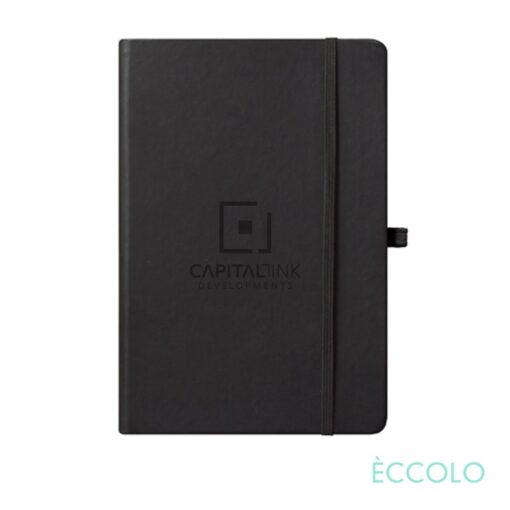 Eccolo® Cool Journal - (M) 5 3/4" x 8 1/4" Grid Paper Black-1