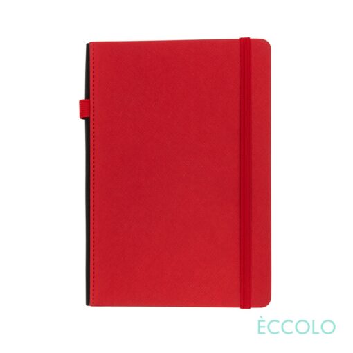 Eccolo® Memphis Journal w/Elastic Pen Loop - (M) 5 3/4 "x 8 1/4" Red-2