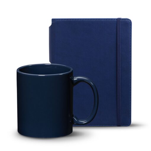 Eccolo® Tempo Journal/Malibu Mug Set - Navy Blue-2