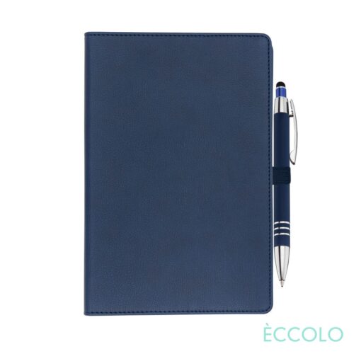 Eccolo® Two Step Journal/Venino Pen - (M) Navy-2