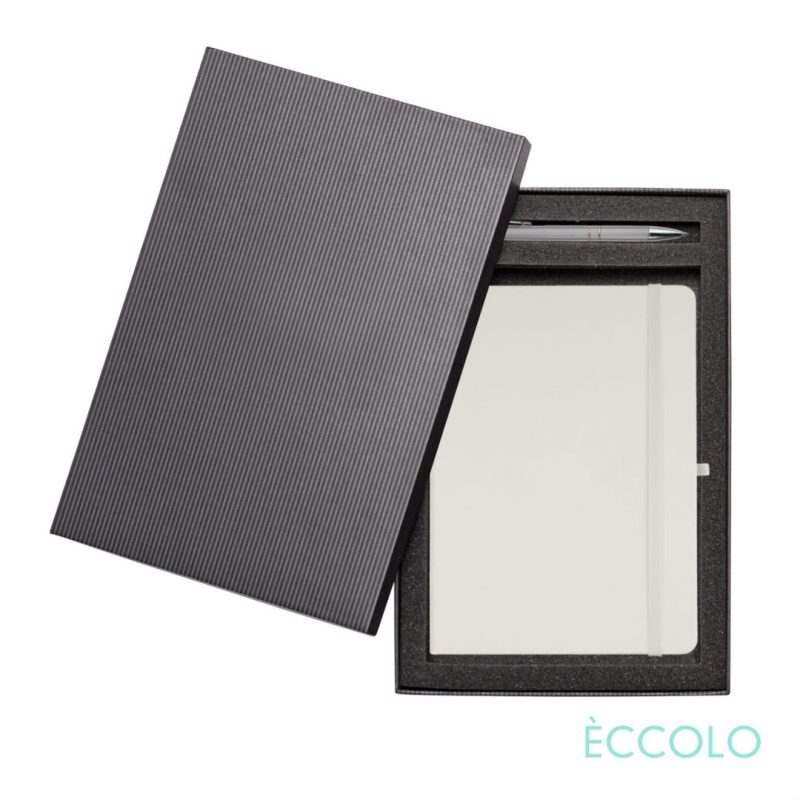 Custom Eccolo® Cool Journal/Clicker Pen Gift Set - (M) - 8